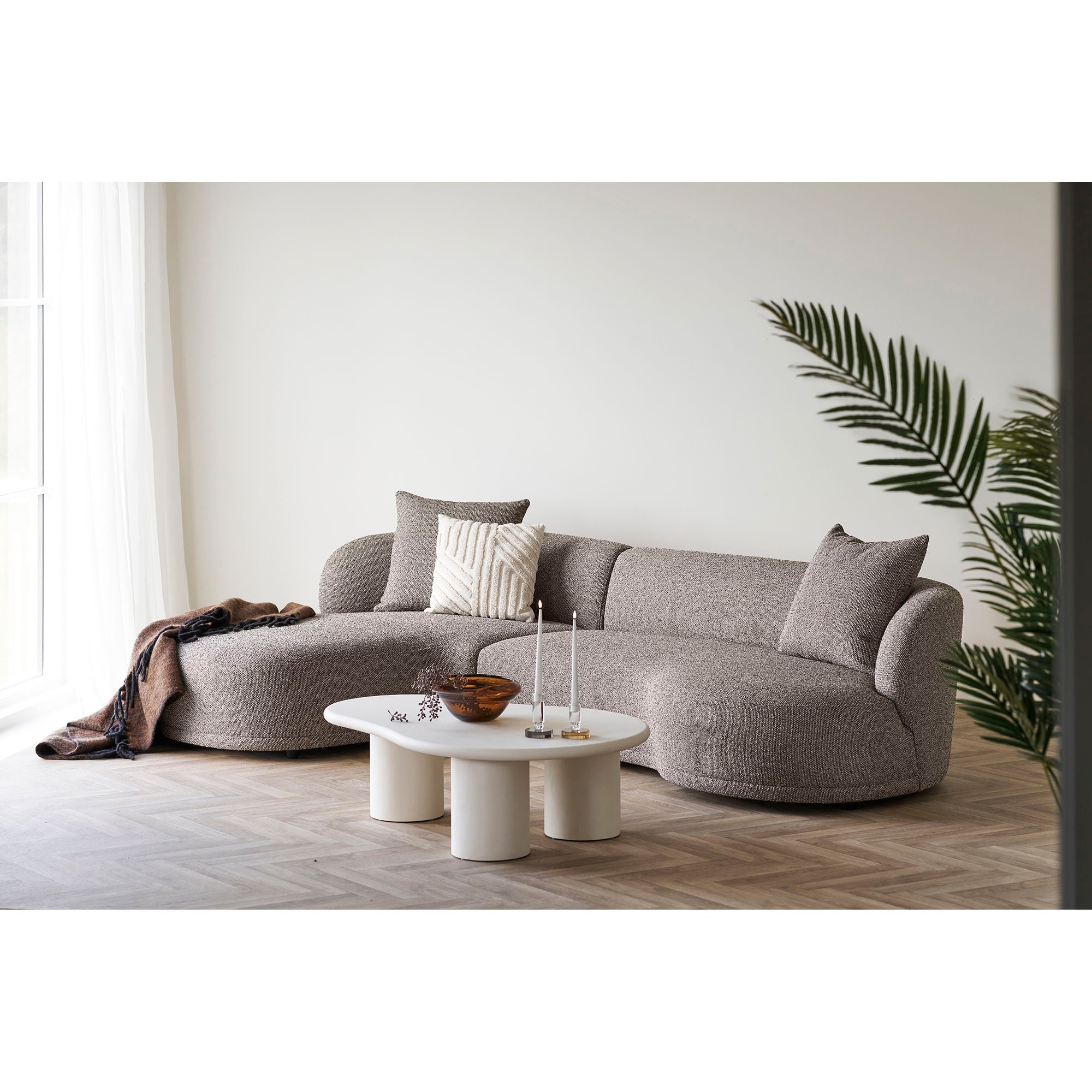 Kingston – Ecksofa mit 2 Kissen, linksseitig, 90/175 × 294 × 69 cm